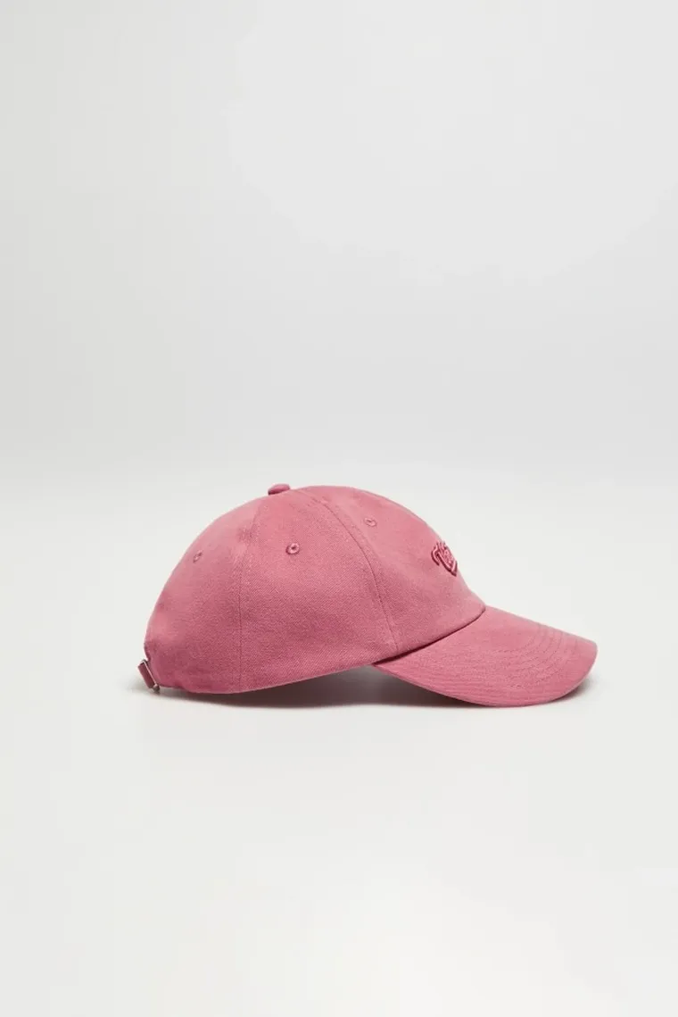 Czapka z daszkiem damska, różowa, Moodo