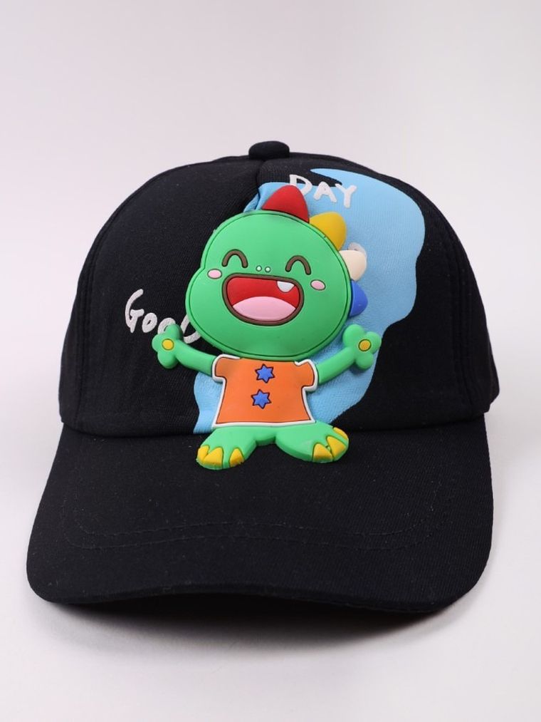 Czapka z daszkiem dziecięca, czarna, Yoclub