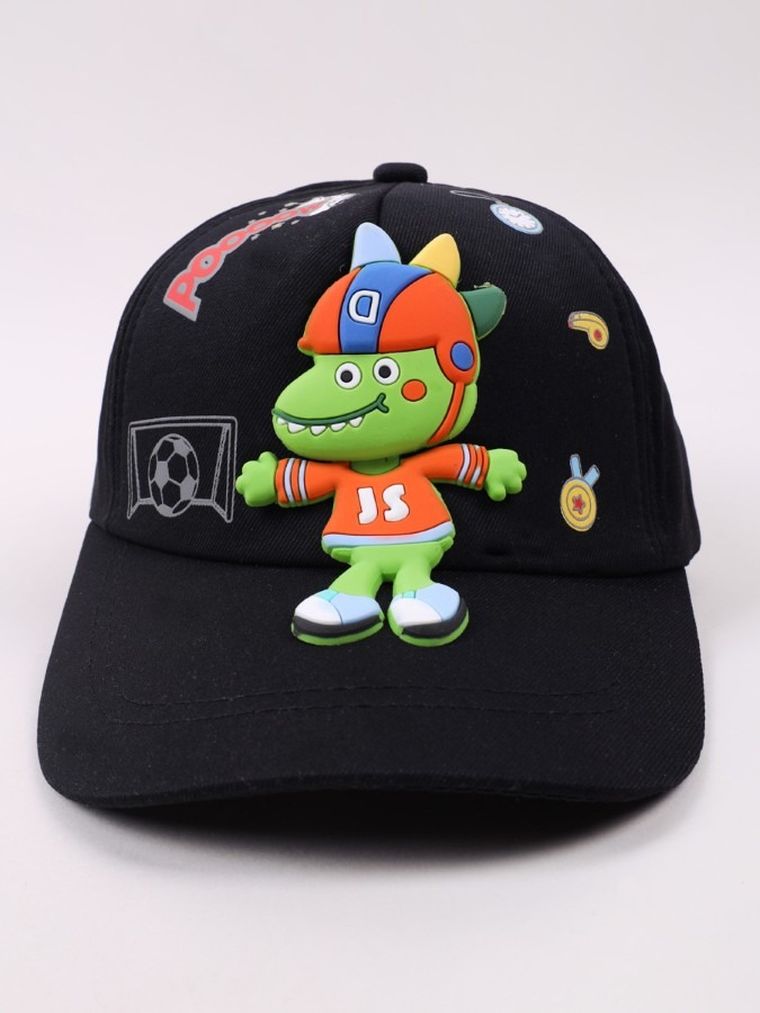 Czapka z daszkiem dziecięca, czarna, Yoclub