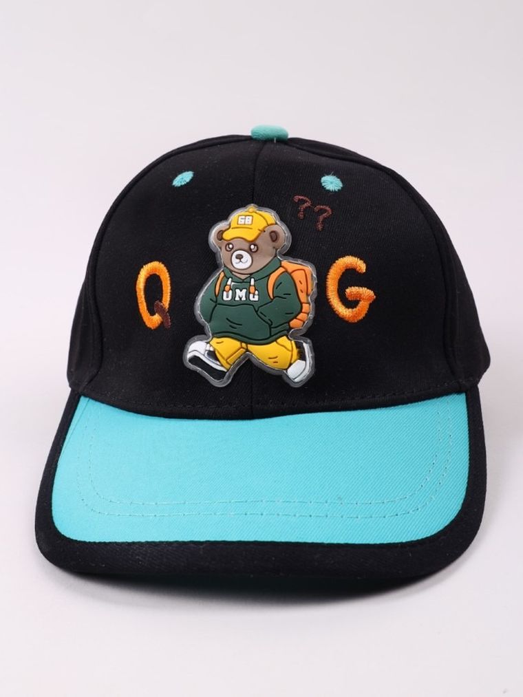 Czapka z daszkiem dziecięca, czarna, Yoclub