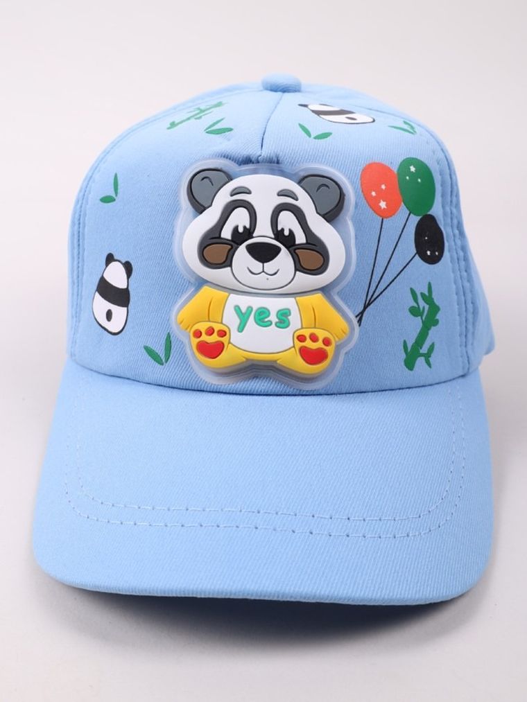 Czapka z daszkiem dziecięca, niebieska, Yoclub