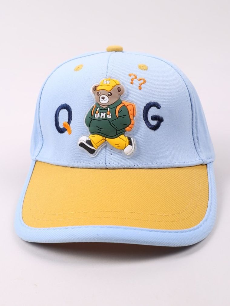 Czapka z daszkiem dziecięca, niebieska, Yoclub