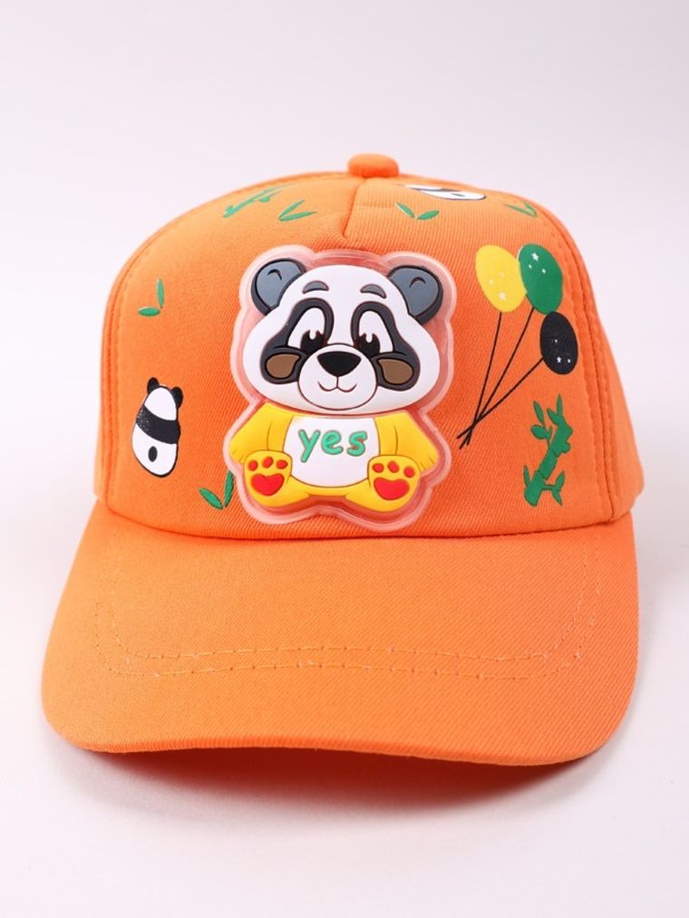 Czapka z daszkiem dziecięca, pomarańczowa, Yoclub