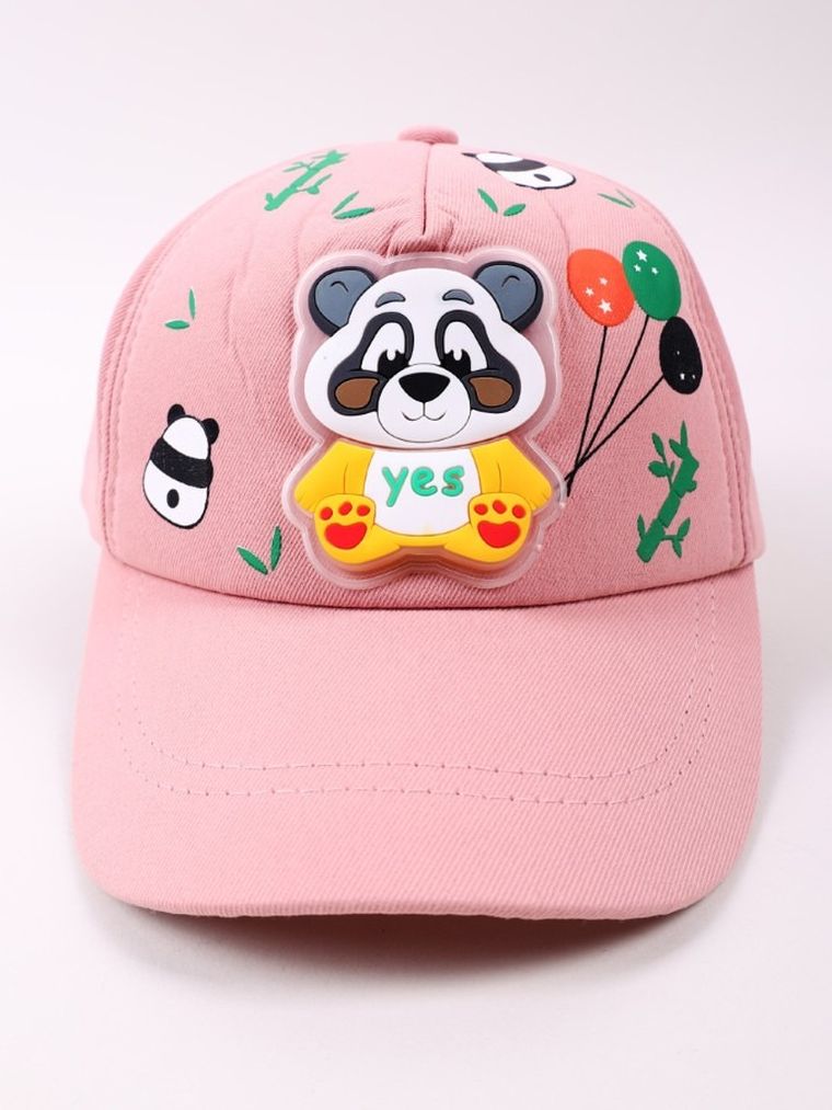 Czapka z daszkiem dziecięca, różowa, Yoclub