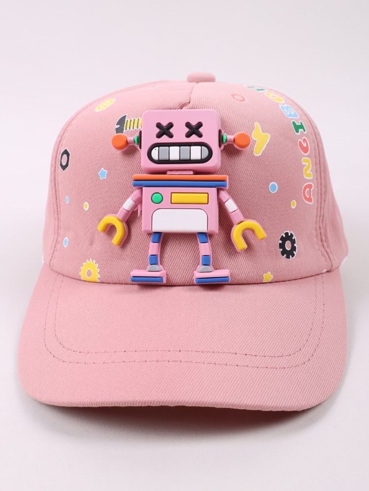 Czapka z daszkiem dziecięca, różowa, Yoclub