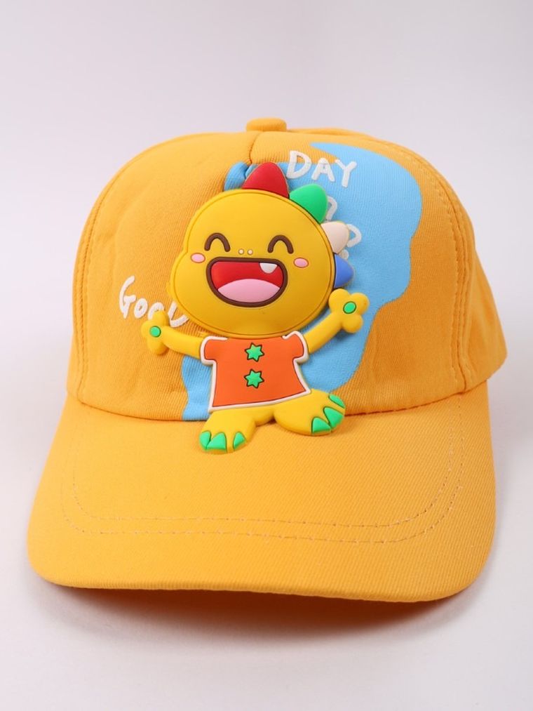 Czapka z daszkiem dziecięca, żółta, Yoclub