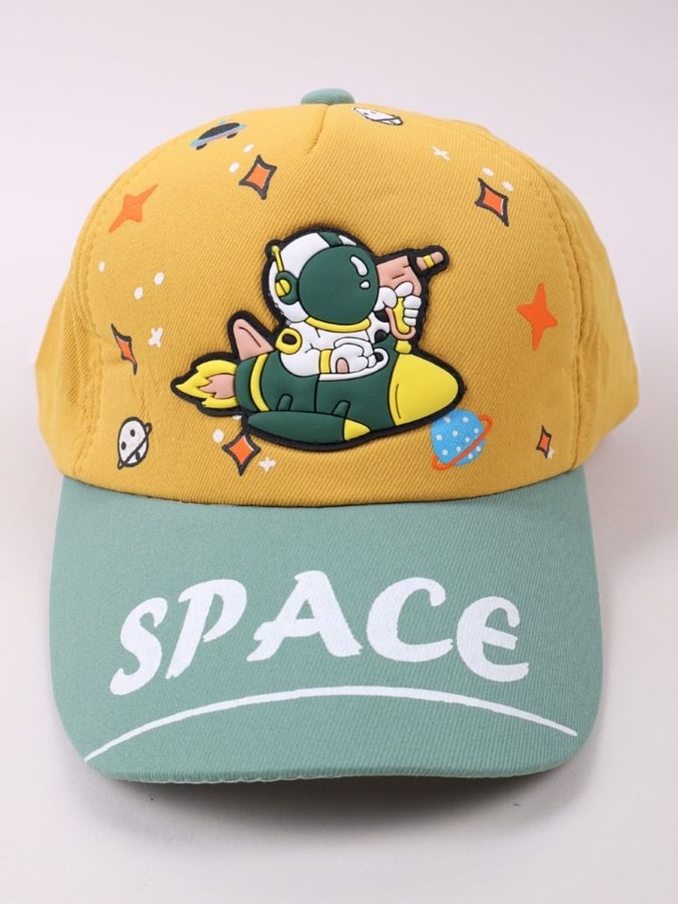 Czapka z daszkiem dziecięca, żółta, Yoclub