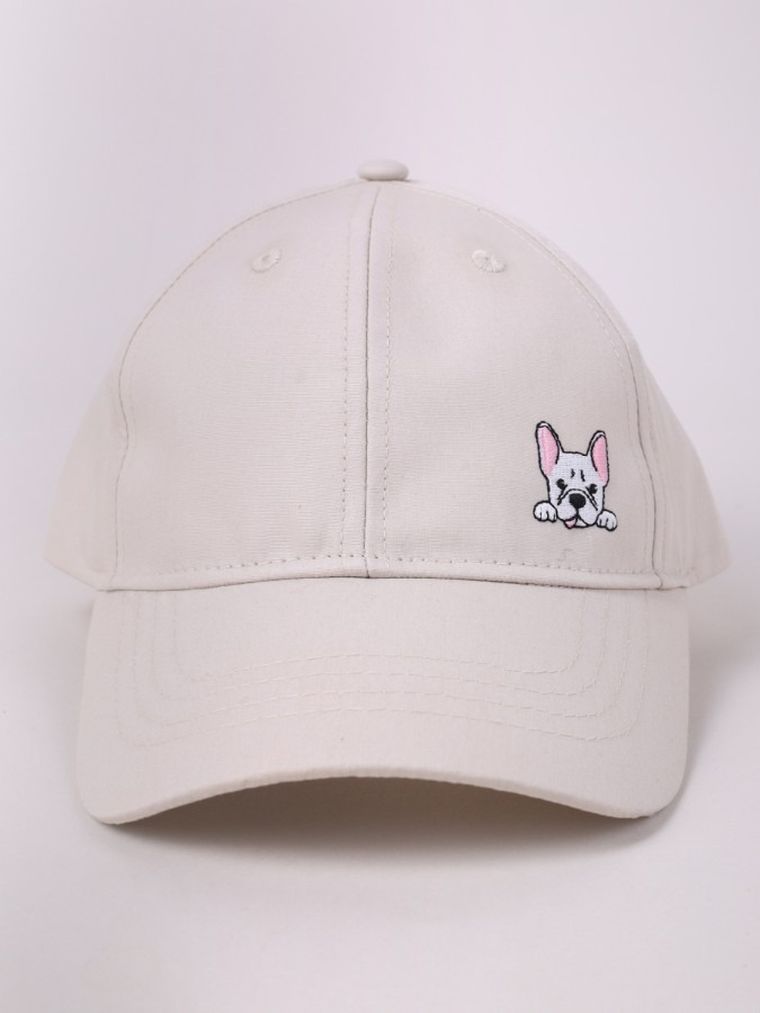 Czapka z daszkiem dziewczęca, beżowa, Yoclub