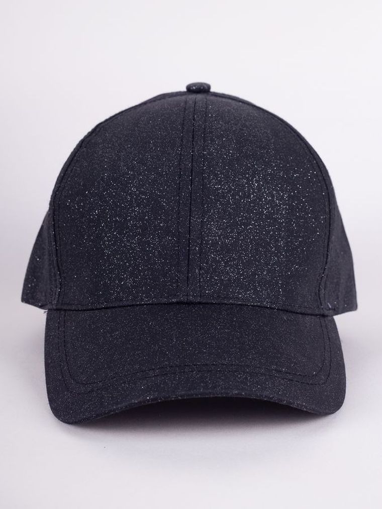 Czapka z daszkiem dziewczęca, czarna, Yoclub