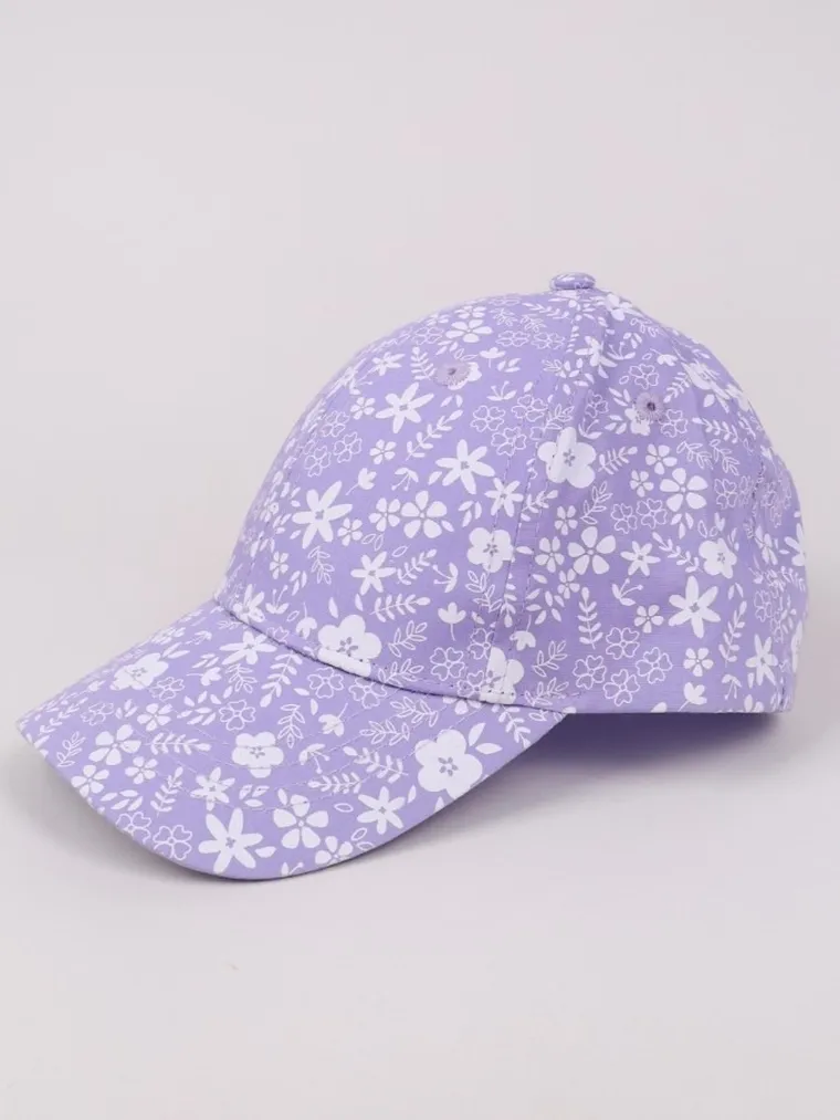 Czapka z daszkiem dziewczęca, fioletowa, Yoclub