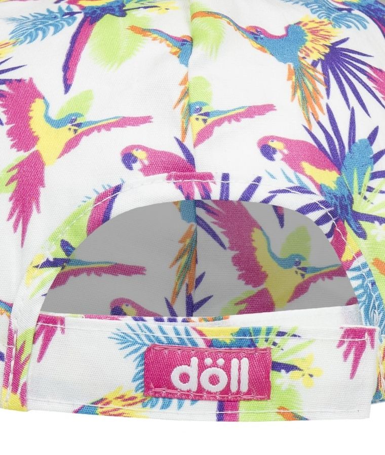 Czapka z daszkiem dziewczęca, mix, papugi, Döll