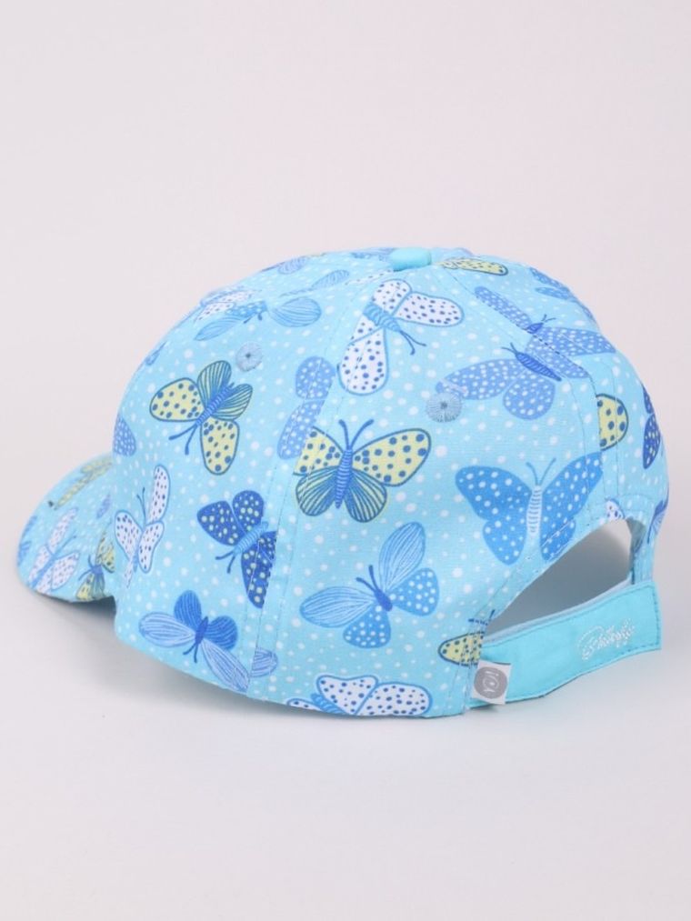 Czapka z daszkiem dziewczęca, niebieska, Yoclub