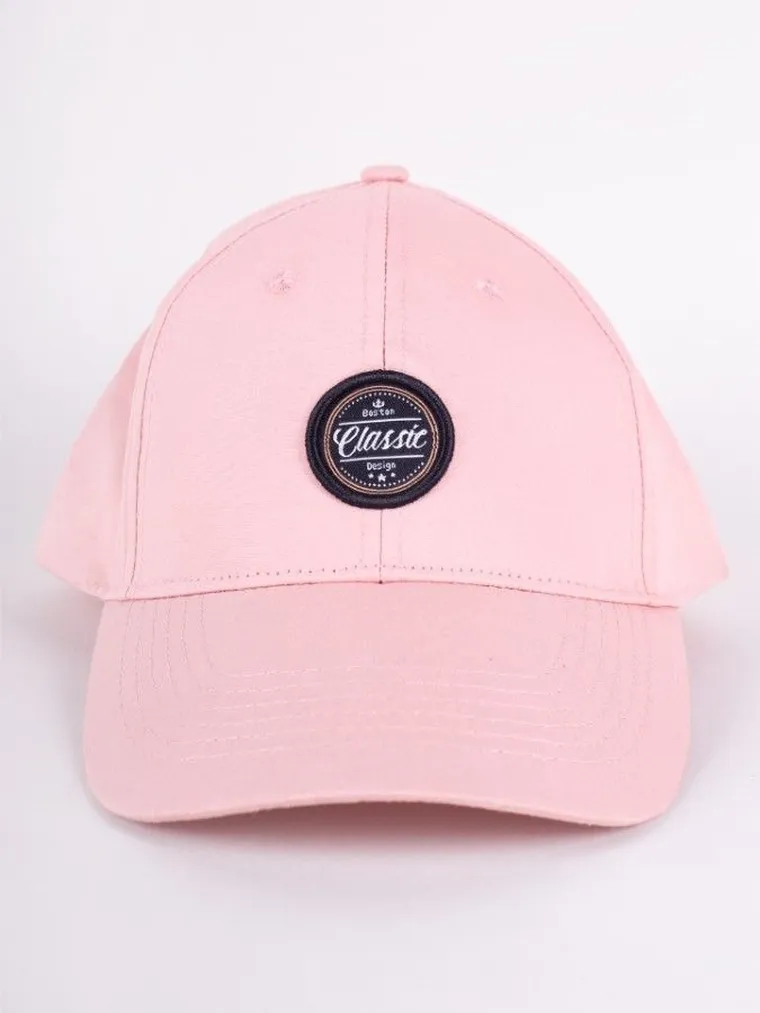 Czapka z daszkiem dziewczęca, różowa, Yoclub