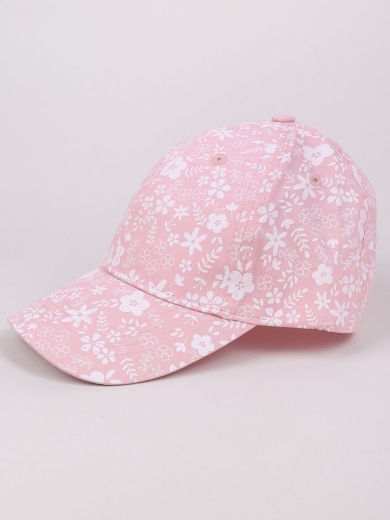 Czapka z daszkiem dziewczęca, różowa, Yoclub