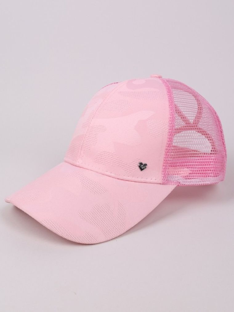 Czapka z daszkiem dziewczęca, różowa, Yoclub