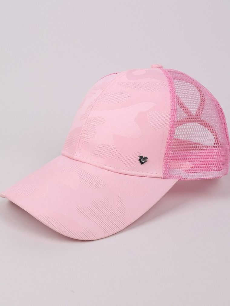 Czapka z daszkiem dziewczęca, różowa, Yoclub