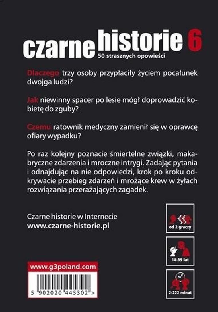 Czarne Historie 6, gra karciana