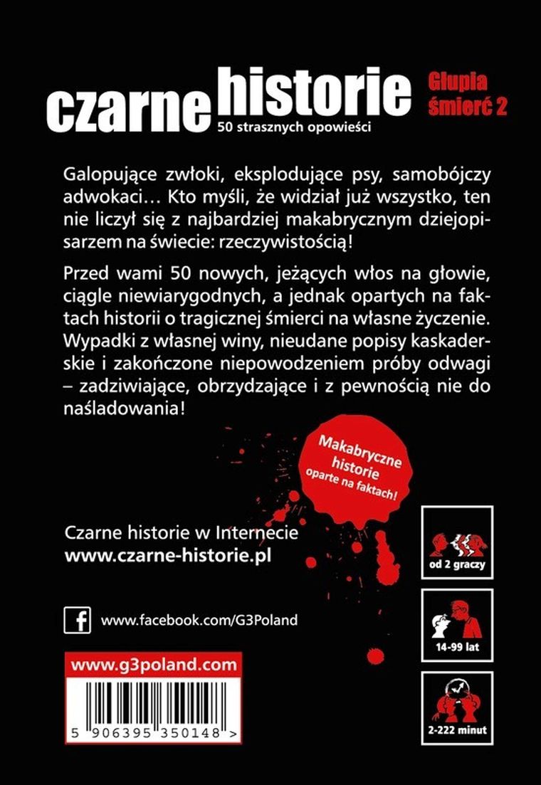 Czarne Historie, Głupia śmierć 2, gra karciana