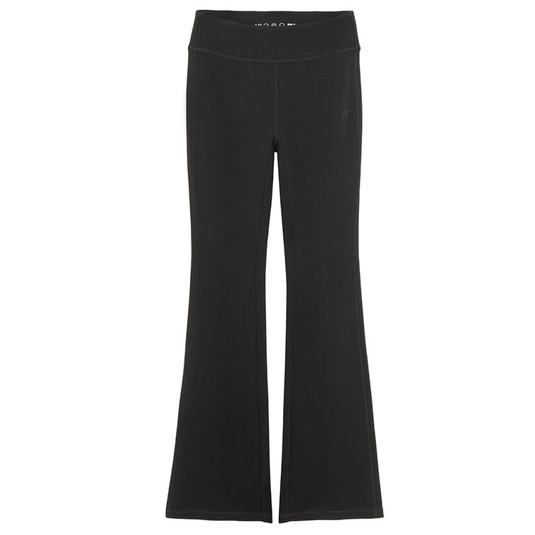 Czarne legginsy flare z wysokim stanem NOWEAR