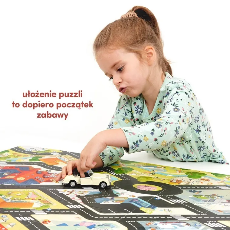 CzuCzu, Duuuże puzzle, Droga dla pojazdów, puzzle, 35 elementów, 3+