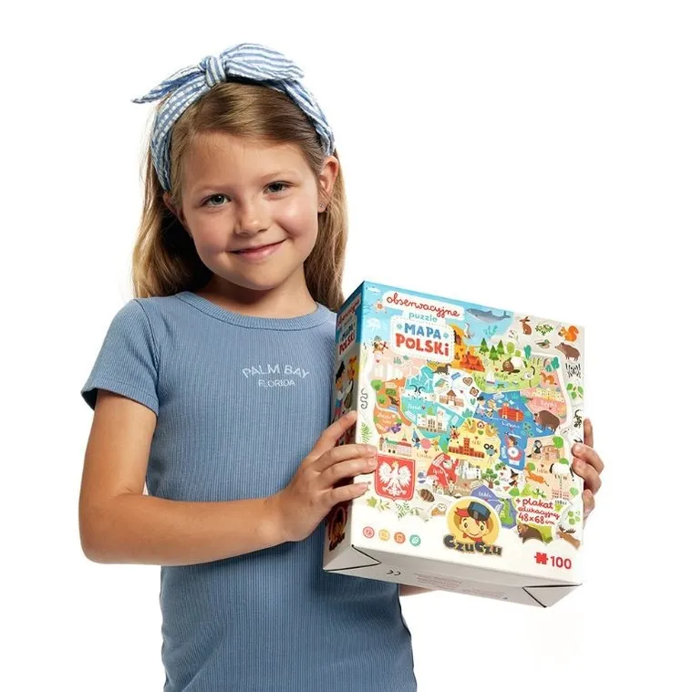 CzuCzu, Mapa Polski, puzzle, 100 elementów