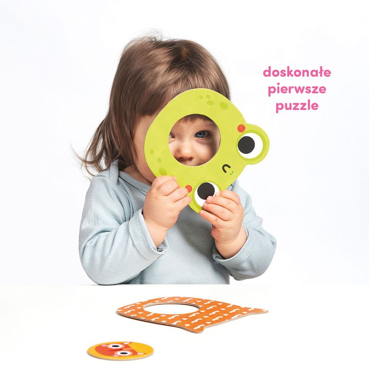 CzuCzu, Moje puzzle z dziurką, Zwierzątka, pierwsze układanki, 12m+