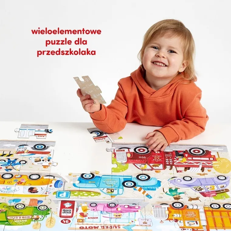 CzuCzu, Moto puzzle, Auta, 40 elementów