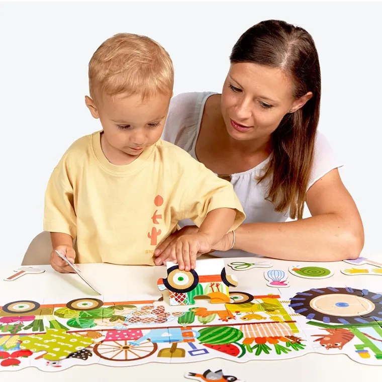 CzuCzu, Moto puzzle, Traktor, 24 elementy