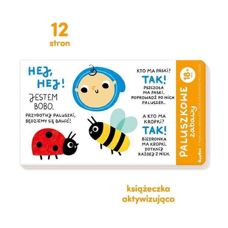 CzuCzu, Paluszkowe zabawy, książeczka harmonijka, 18m+