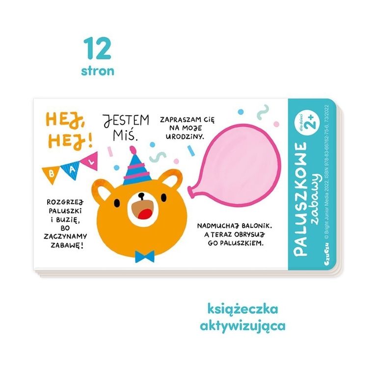 CzuCzu, Paluszkowe zabawy, książeczka harmonijka, 2+