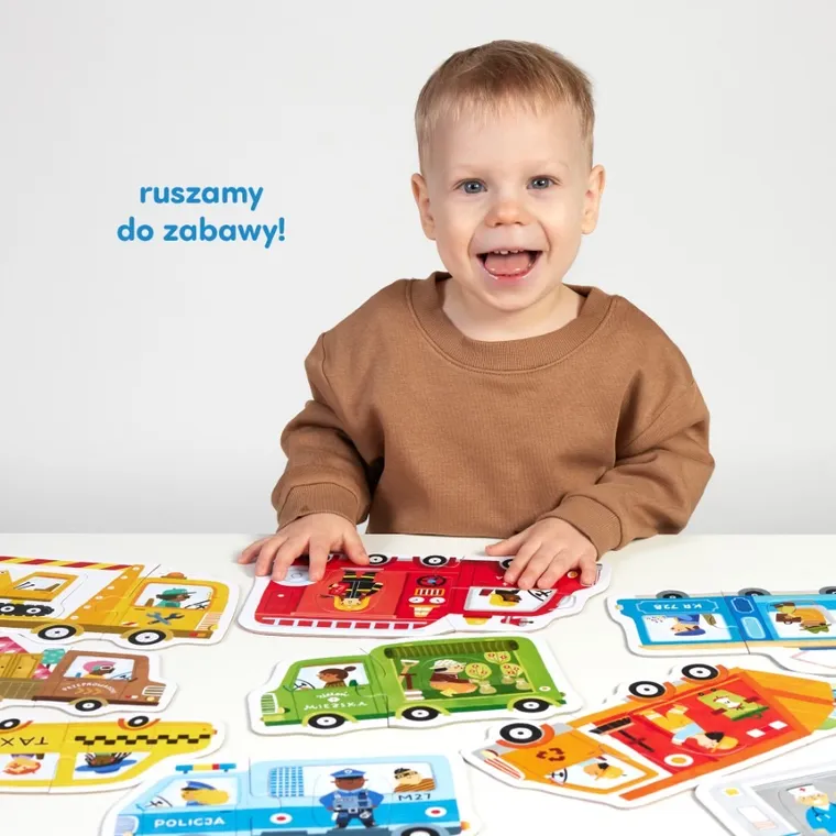 CzuCzu, Pierwsze puzzle, Pojazdy, 9 układanek, 2+