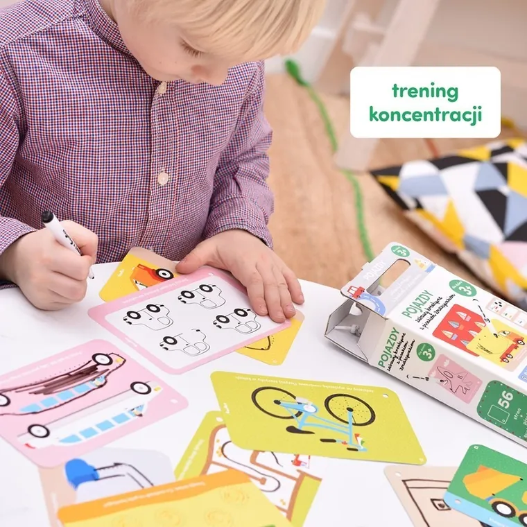 CzuCzu, Pojazdy, zabawy kreatywne z pisakiem zmazywakiem