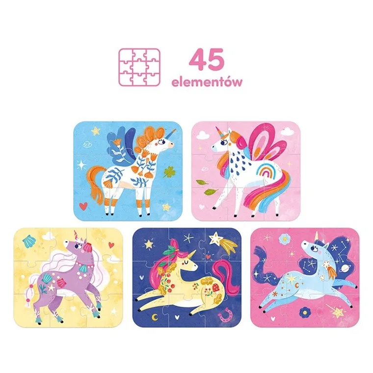 CzuCzu, puzzle, Baśniowe Jednorożce 3+
