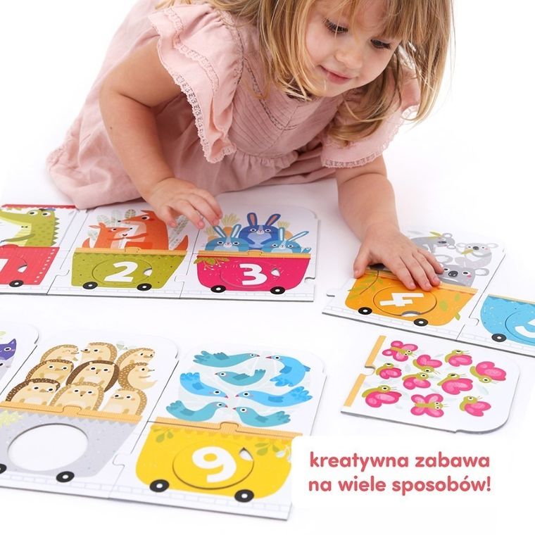 CzuCzu, Puzzle z dziurką, Pociąg do liczenia, 30 elementów