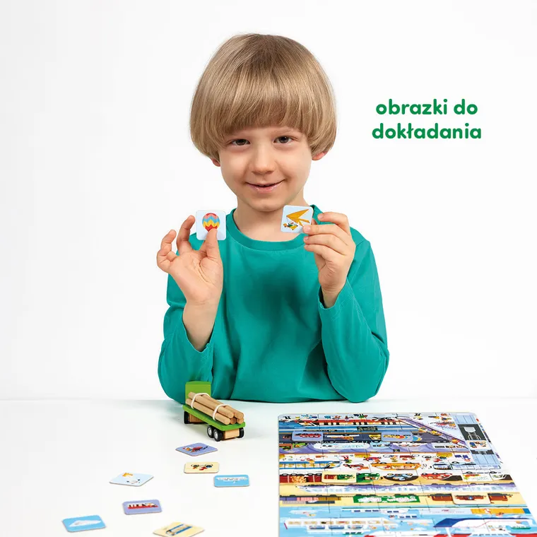 CzuCzu, Tak działa transport, puzzle, 60 elementów, gra, 4+