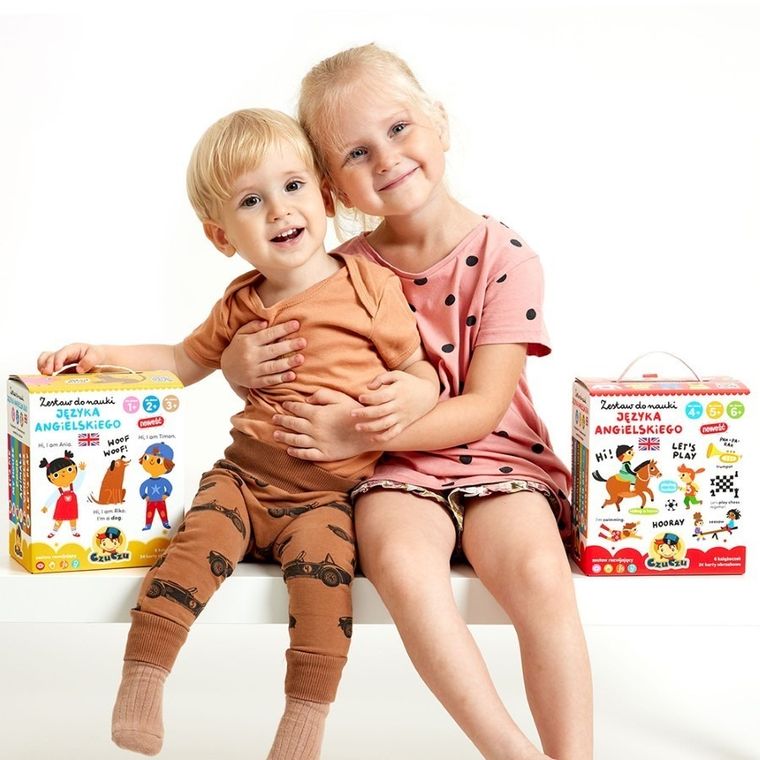 CzuCzu, zestaw do nauki języka angielskiego dla dzieci, 4, 5, 6+