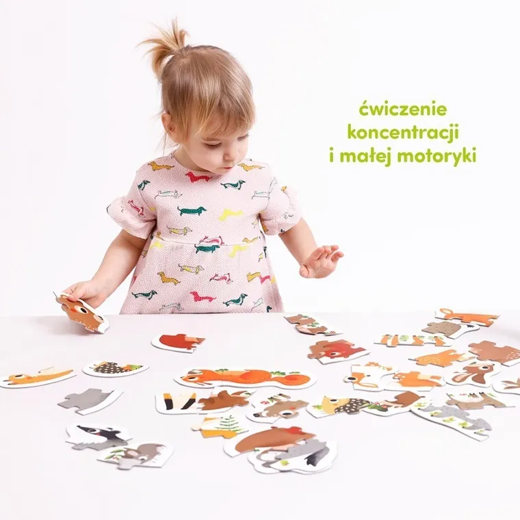 CzuCzu, Zwierzątka w lesie, puzzle progresywne