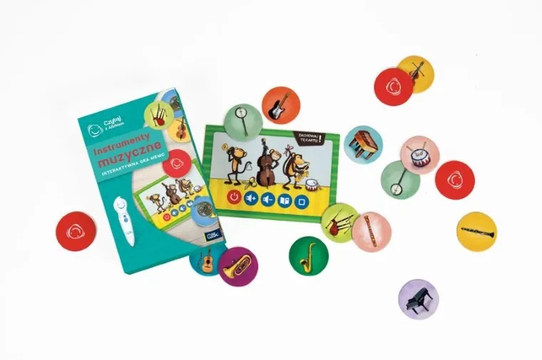 Czytaj z Albikiem. Instrumenty muzyczne. Interaktywna gra memo