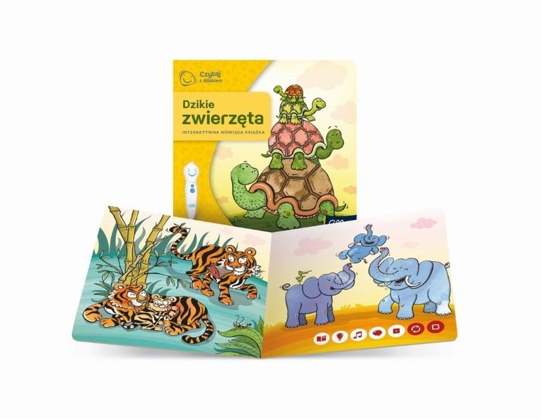 Czytaj z Albikiem. Mini książeczka. Dzikie zwierzęta