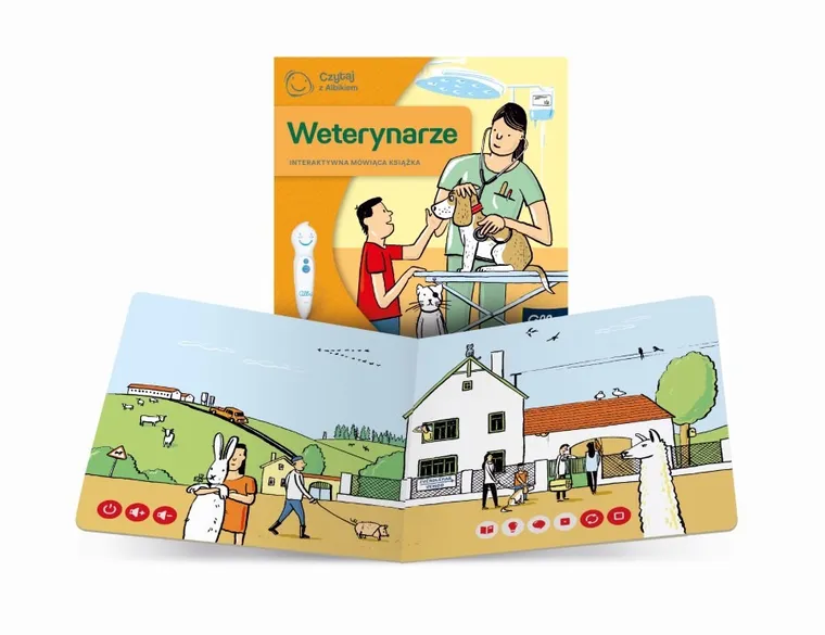 Czytaj z Albikiem. Mini książeczka. Zawody. Weterynarze