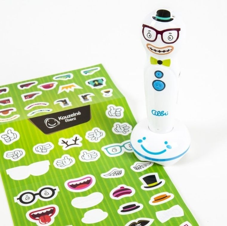 Czytaj z Albikiem. Naklejki na pióro Albik