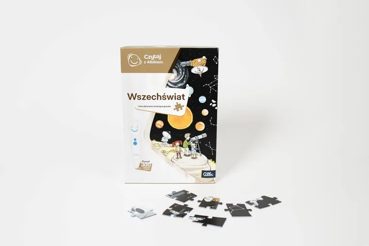 Czytaj z Albikiem. Wszechświat. Puzzle interaktywne