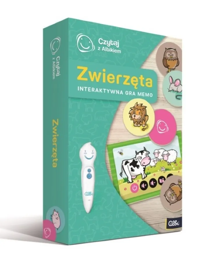Czytaj z Albikiem. Zwierzęta. Interaktywna gra memo