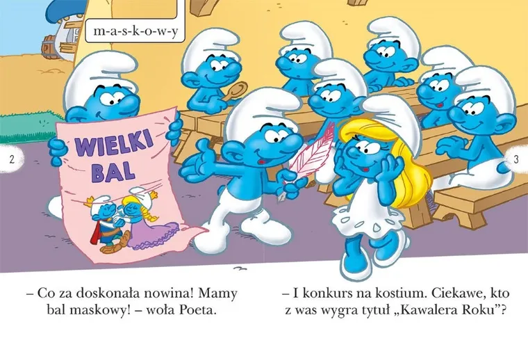 Czytam sobie. Wielki bal Smerfetki. Poziom 1