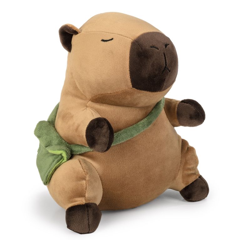 Daffi, Kapibara z zieloną torebką, maskotka 25 cm