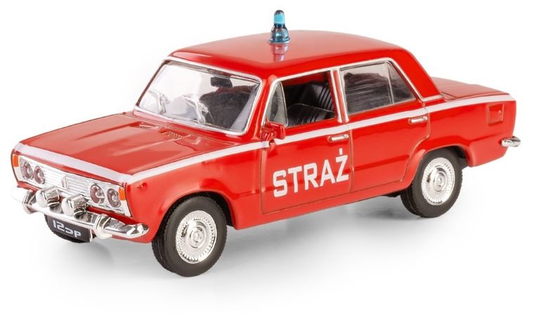 Daffi, Kolekcja Polskiej Motoryzacji, Fiat 125p Straż, pojazd, model metalowy, 1:43