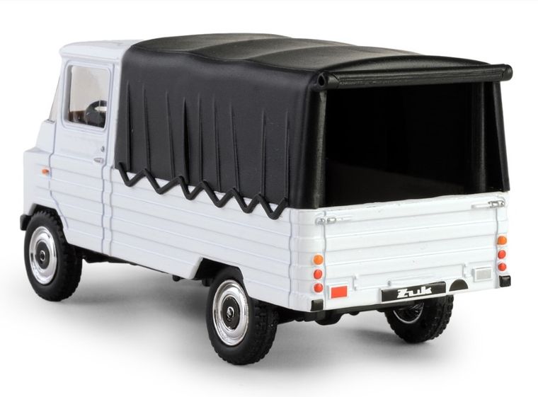 Daffi, Kolekcja Polskiej Motoryzacji, Żuk, pojazd, model metalowy, biały, 1:43