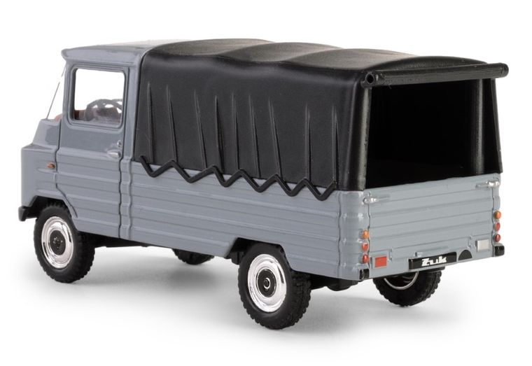 Daffi, Kolekcja Polskiej Motoryzacji, Żuk, pojazd, model metalowy, szary, 1:43