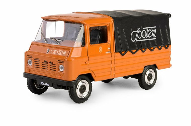 Daffi, Kolekcja Polskiej Motoryzacji, Żuk Społem, pojazd, model metalowy, brązowy, 1:43