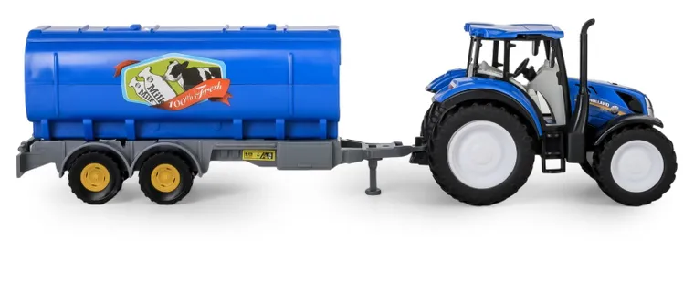 Daffi, Mały Rolnik, New Holland T5, traktor z cysterną na mleko, 1:32